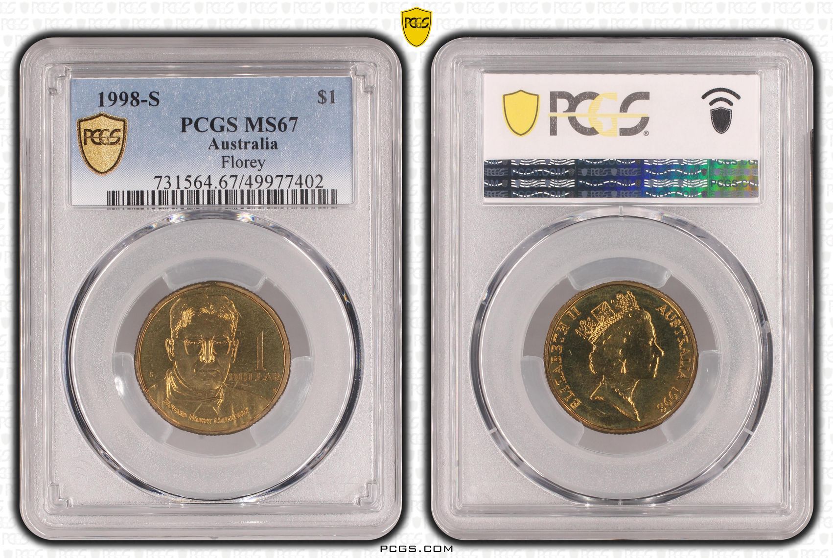 Florey , One Dollar, 1998-S, PCGS MS67