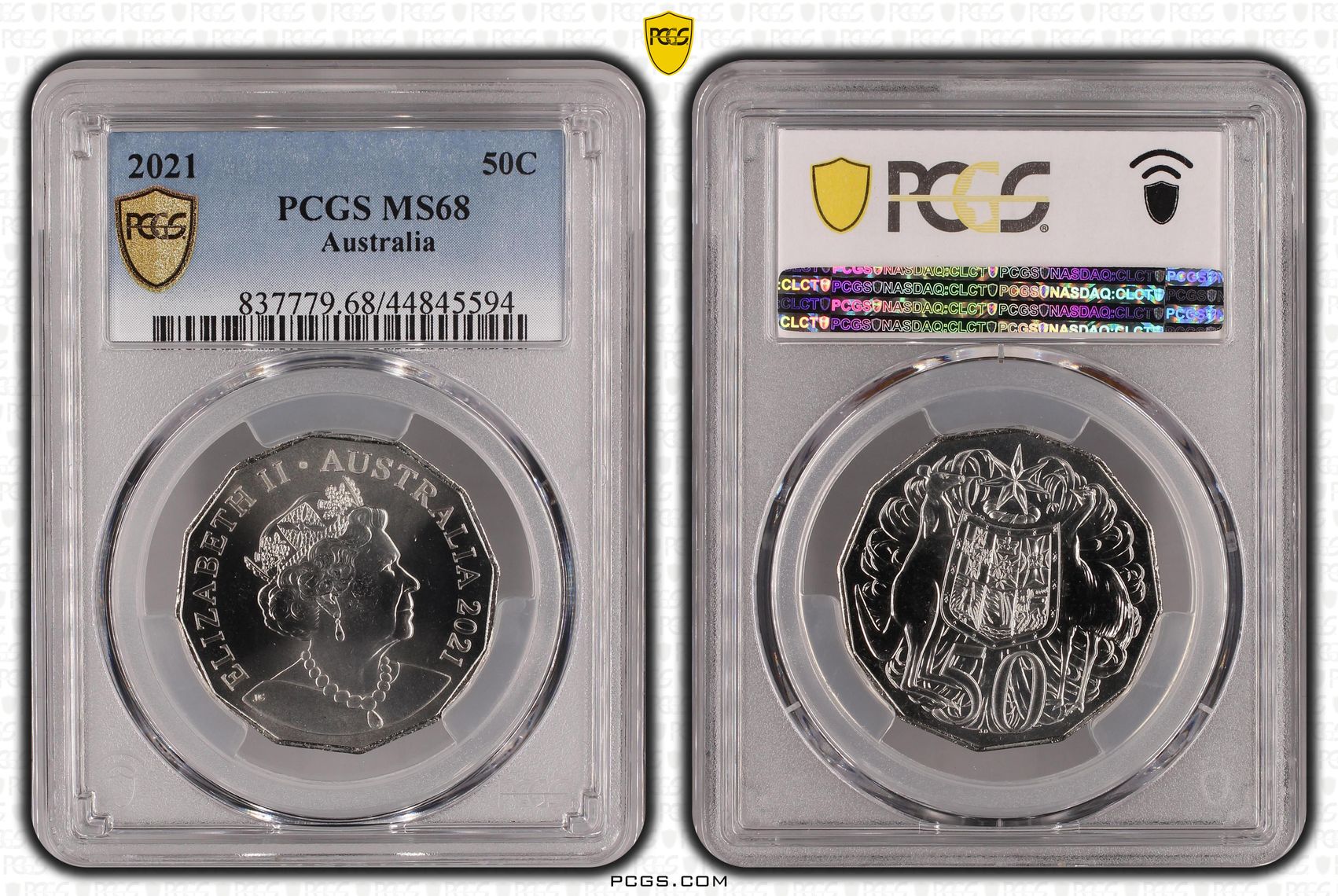 Fifty Cent, 2021, PCGS MS68