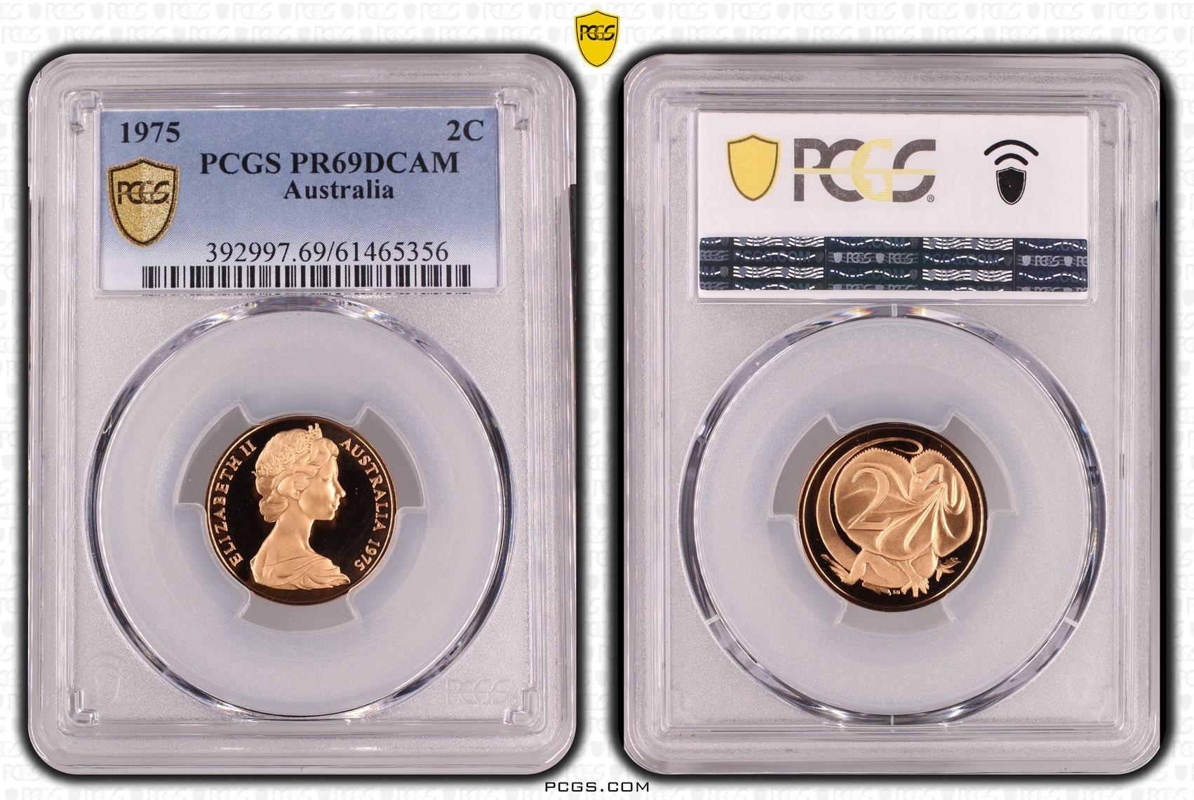 Two Cent, 1975, Pcgs Pr69dcam