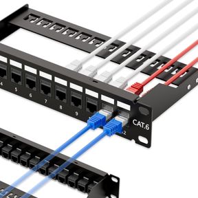 IWILLINK 12 PORT RJ45 THROUGH COUPLER CAT5 PATCH PANEL