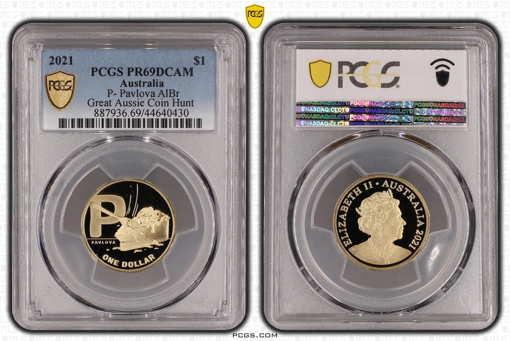 2021 Australia One Dollar, $1 P- Pavlova AlBr PCGS - PR69DCAM -430