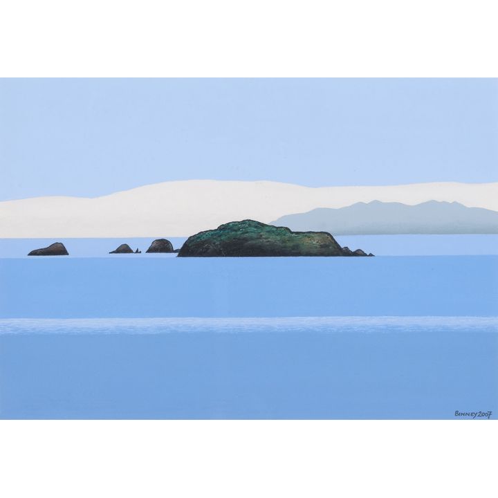 Don Binney 'Rakino, Northward II'