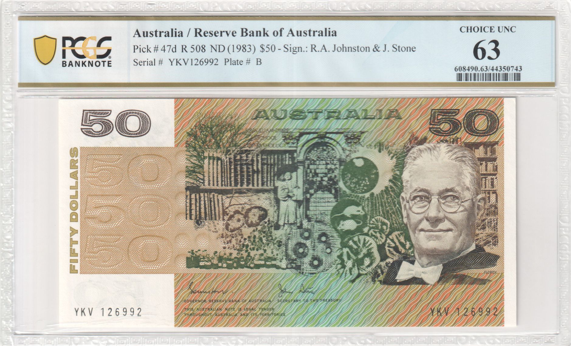 Fifty Dollar, 1983, PCGS Choice UNC 63