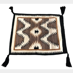 Navajo Two Grey Hills Style Saddle Blanket