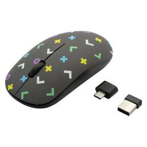 Volkano Tag Series 2.4G Wireless Optical MouseUSB/Type C Geo |