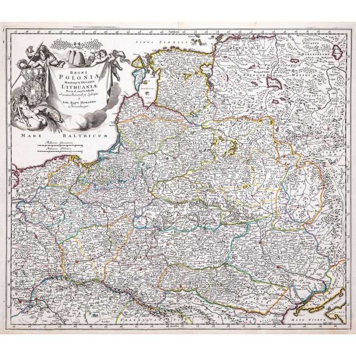 Johann Baptist Homann | Regni Poloniae Magnique Ducatus Lithuaniae…
