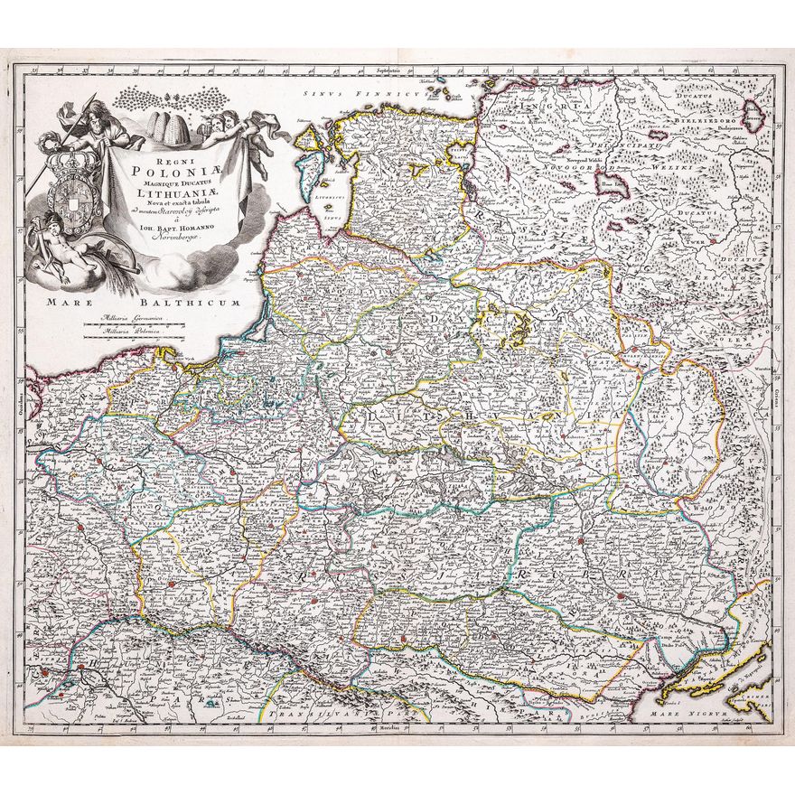 Johann Baptist Homann | Regni Poloniae Magnique Ducatus Lithuaniae…