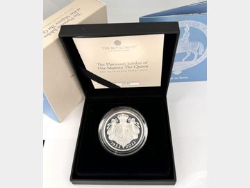 2022 PLATINUM JUBILEE SILVER PROOF 5 POUND COIN