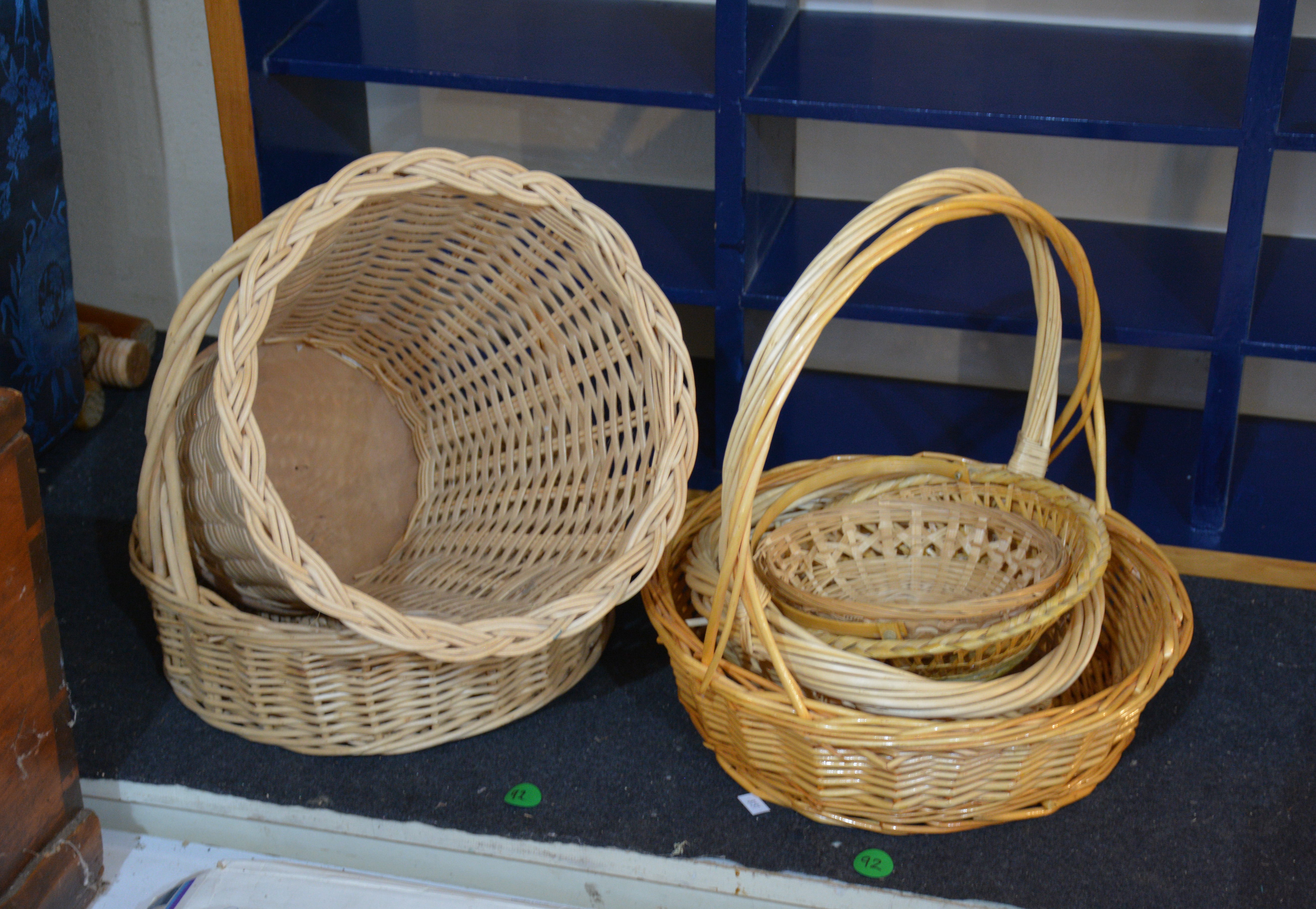 Collection of Cane Baskets — sold at auction in New Zealand for $20