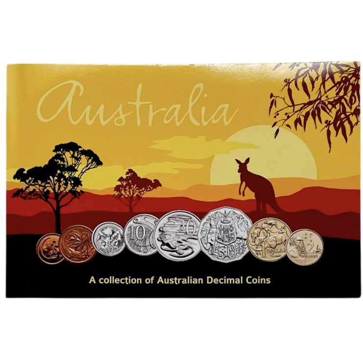 Australia Decimal Coin Collection Set (Uncirculated, Original Folder ...