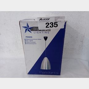 BRIGHT STAR PEN006 SATIN 1 X 60W BC PEDANT