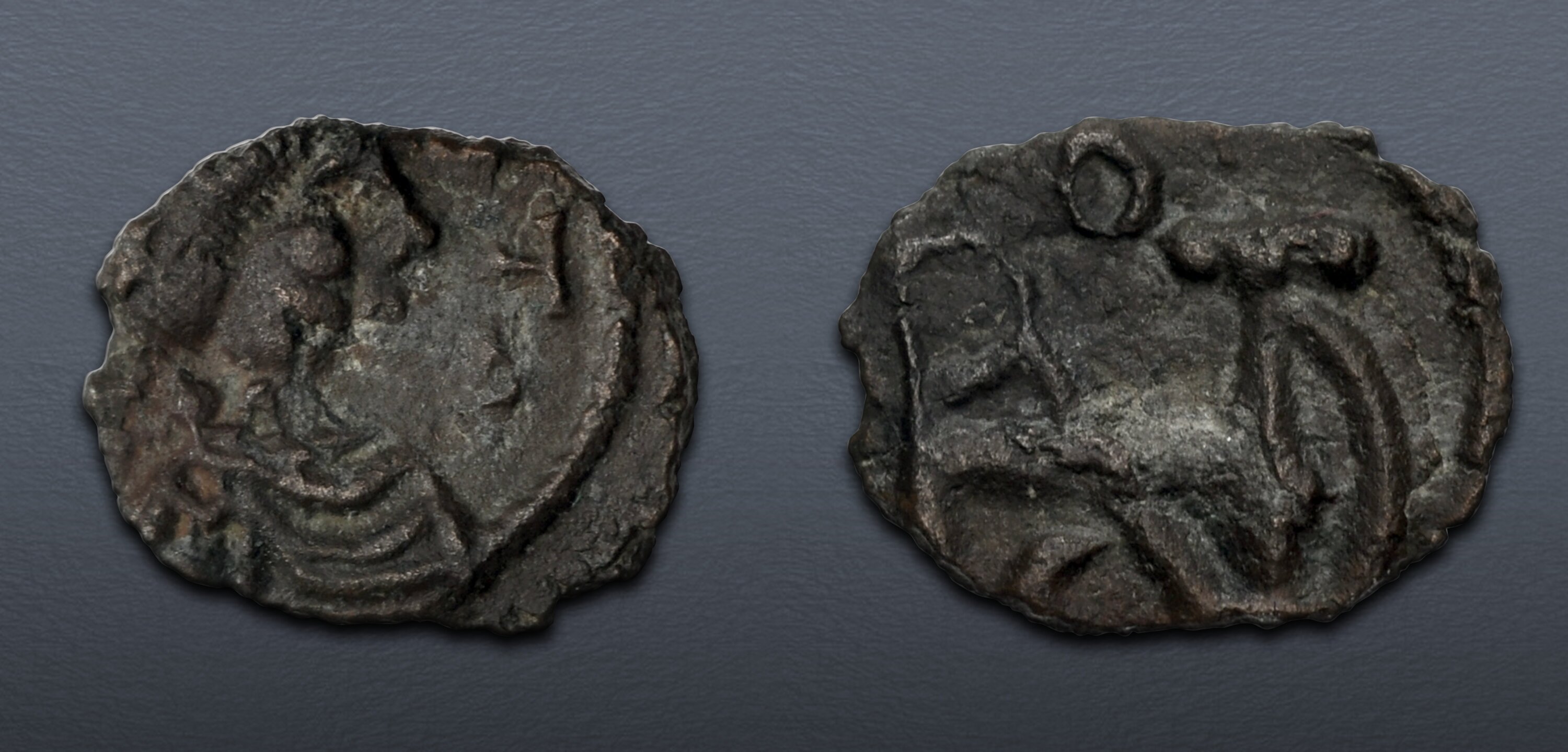 OSTROGOTHS. Theoderic. 493-526. Æ Minimus (9.5mm, 0.31 g, 6h). In the ...