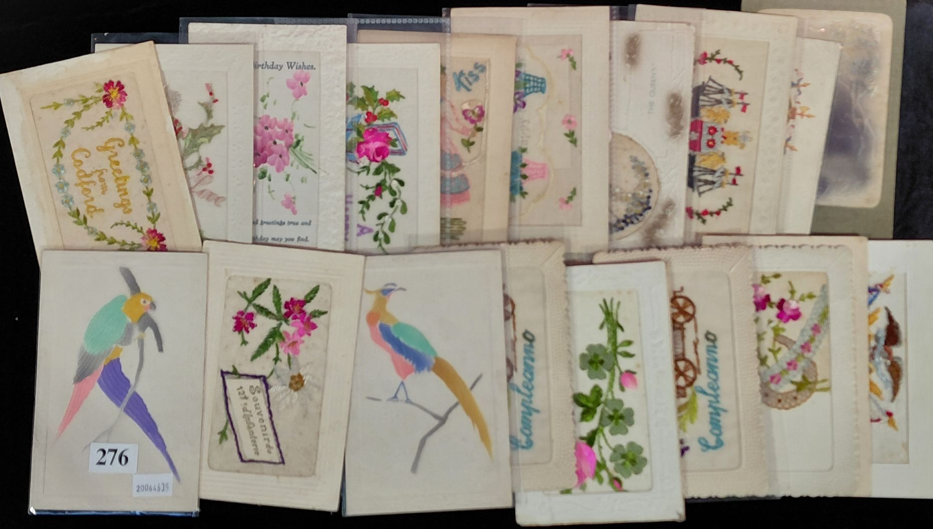 Silk Postcards - Greetings