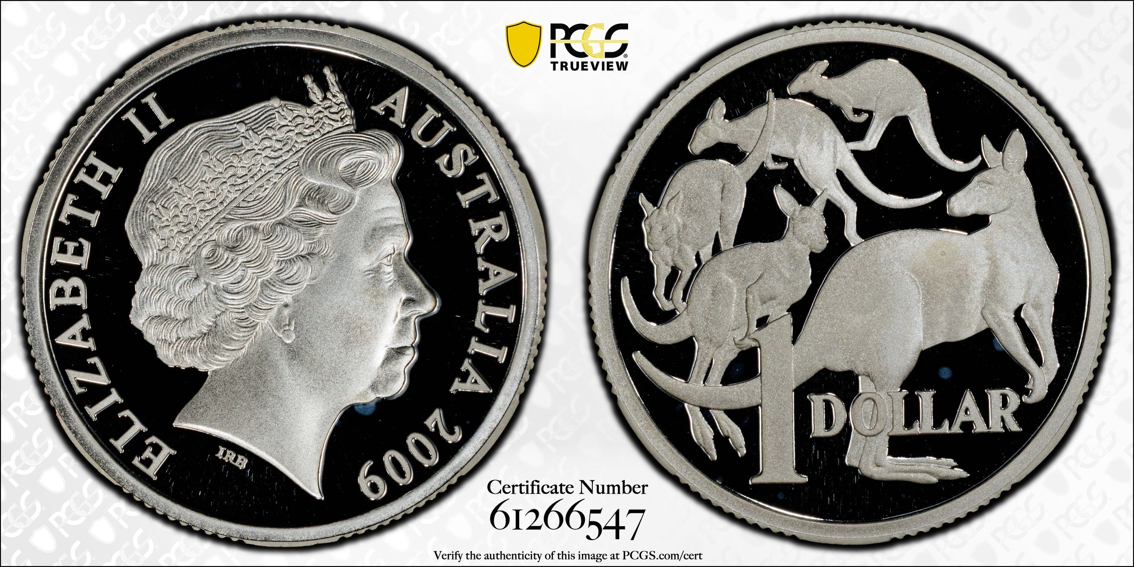 Silver, One Dollar, 2009, PCGS PR69DCAM