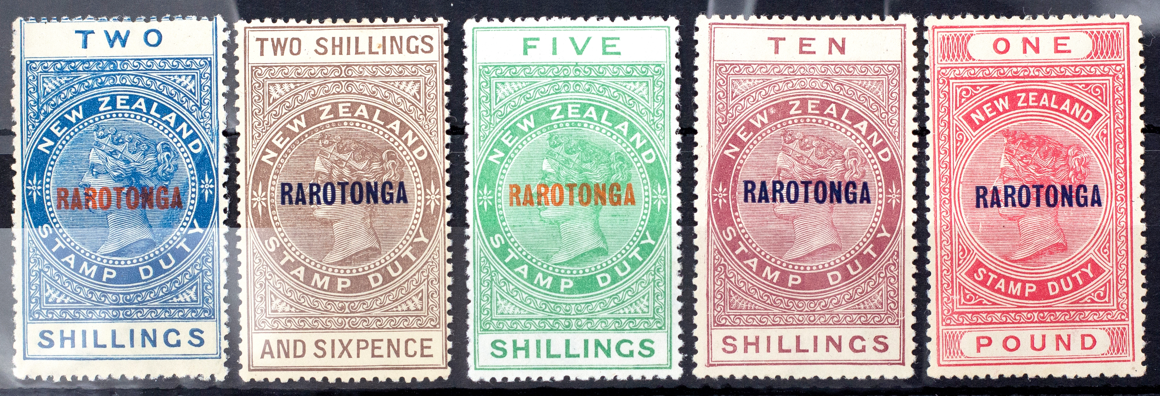 Cook Islands, Rarotonga Overprints, 1921, Good