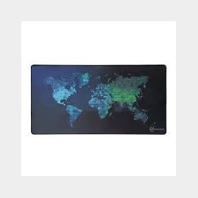 PowerUp Non-slip World Map Extra Large Gaming Mouse Pad (80x40x0.3cm)-Blue/Black | AS 51663/16351 B3 (S1)-