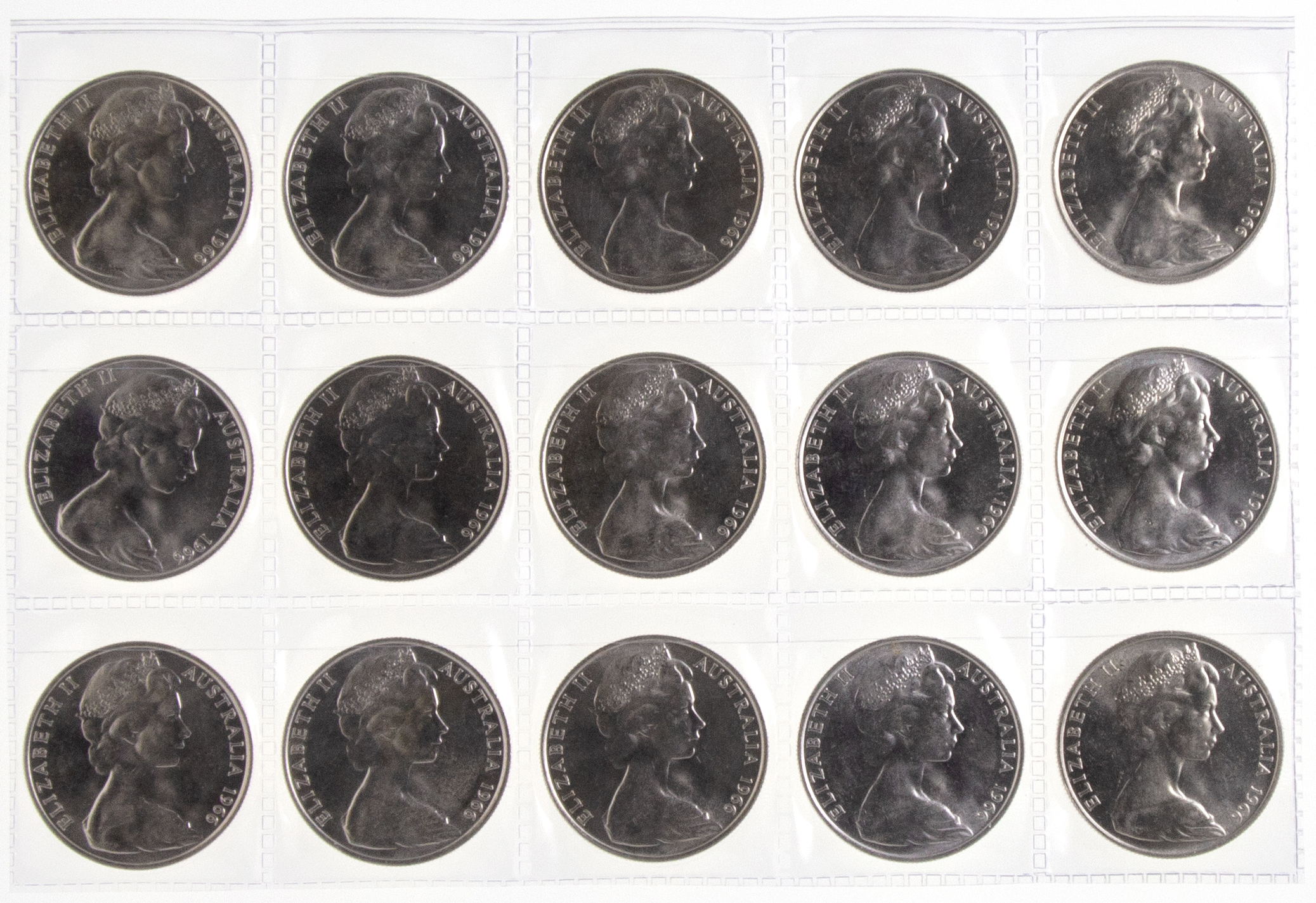 Accumulation, Elizabeth II, Fifty Cents, 1966, UNC
