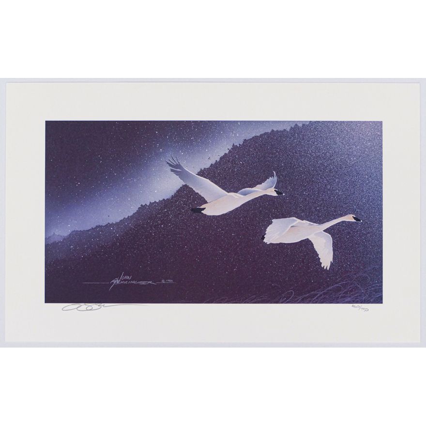 John Fehringer ''Duet'' S/N 1985 Lithograph Sheet 10''x16''.