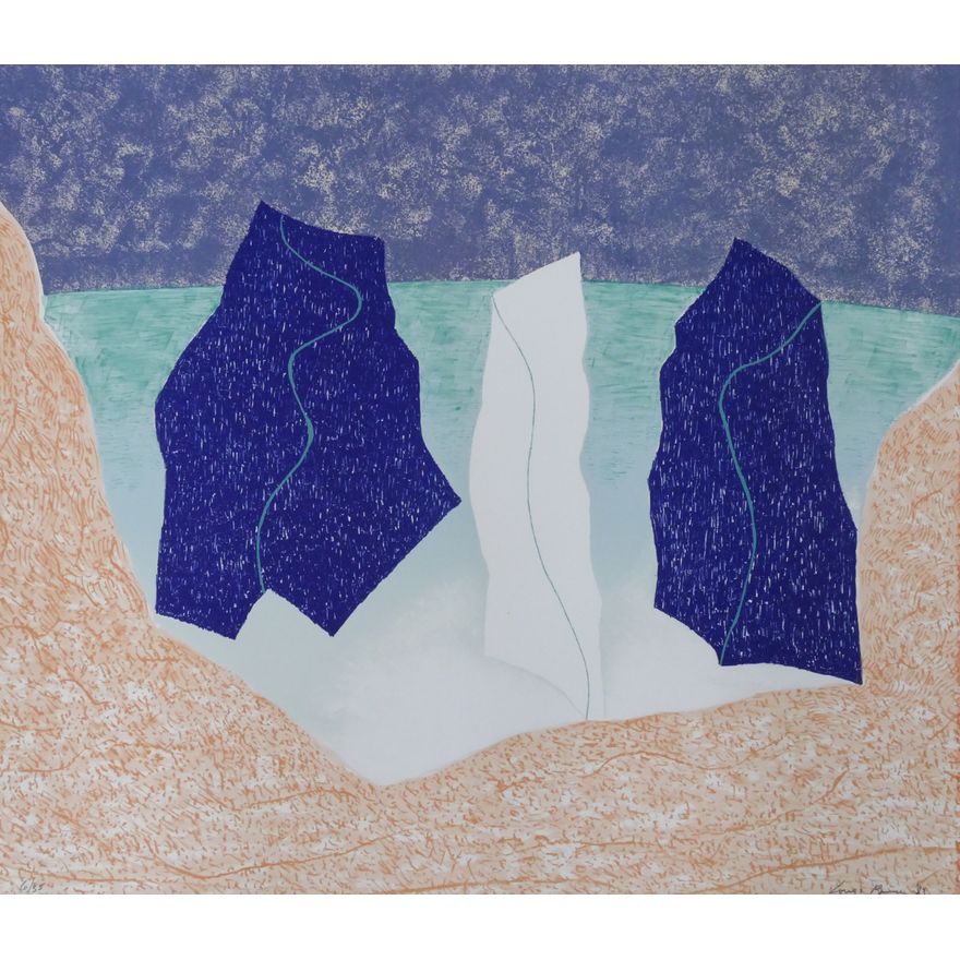Louis Bunce ''Untitled'' (Trio) 1983 Color Lithograph