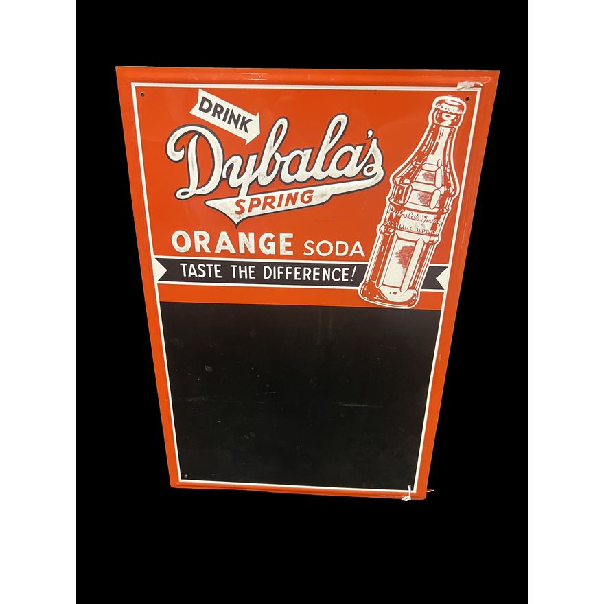 Drink Dybala's Spring Orange Soda Embossed Menu Board