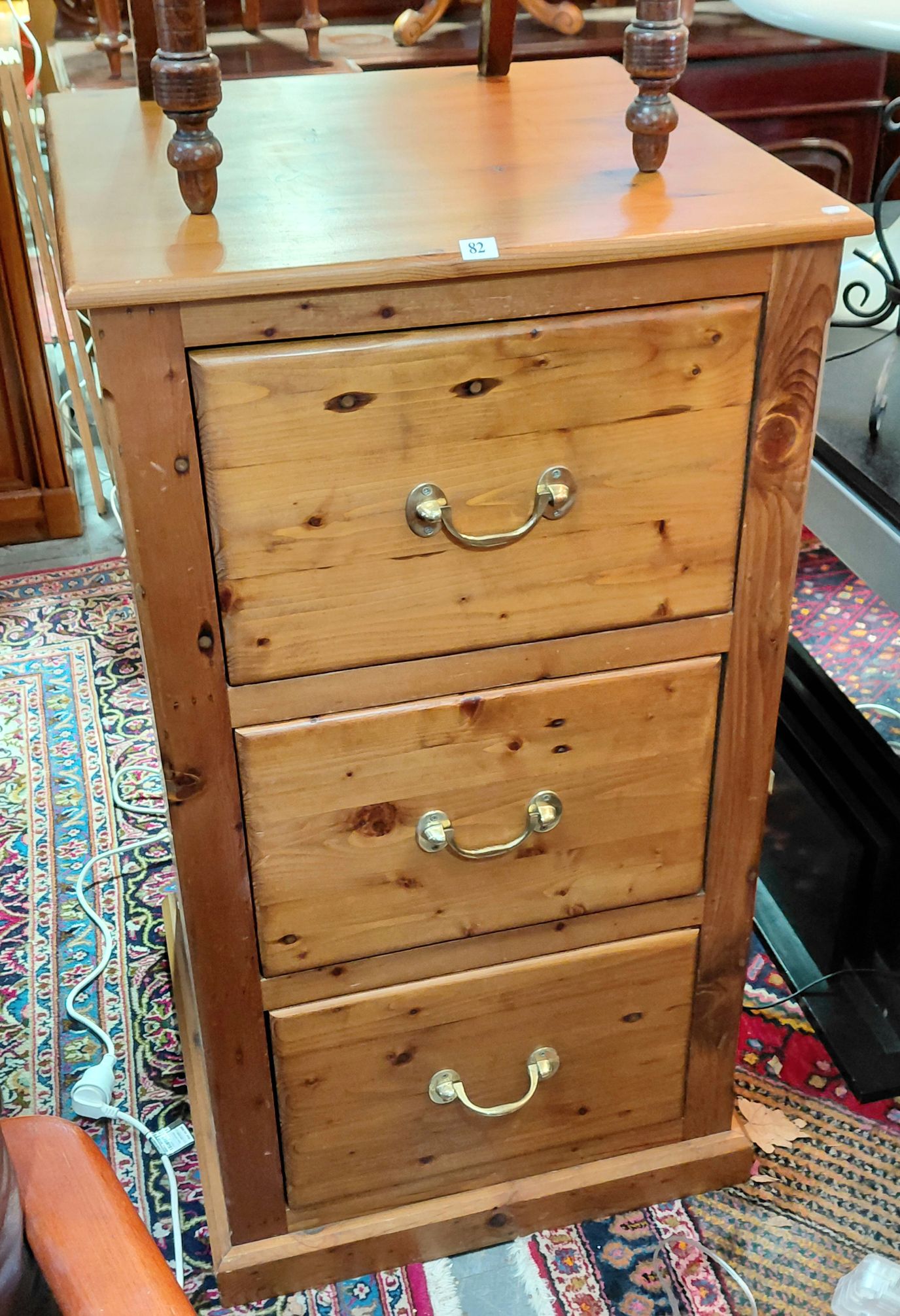 82 · A BALTIC PINE FILING CABINET