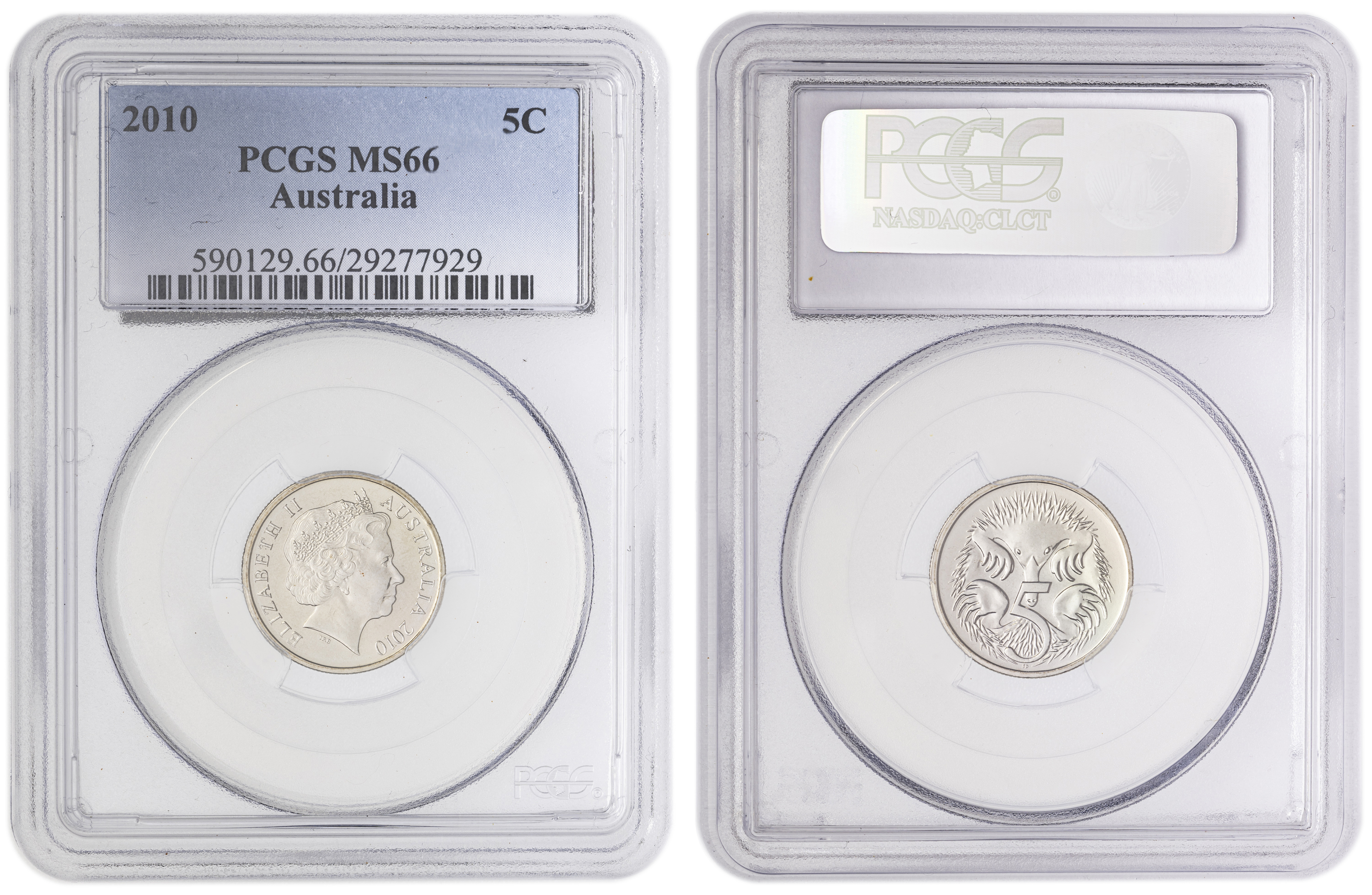 , Five Cent, 2010, PCGS MS66