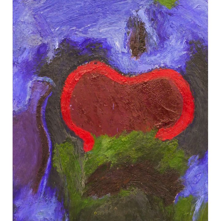 Frank Okada ''Untitled'' 1963 Oil on Masonite