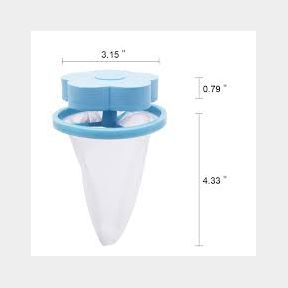 2 Piece Laundry Lint and Hair Remover Bag- Pet Fur Remover Washing Machine Filter Bag - 51743/1633 A7