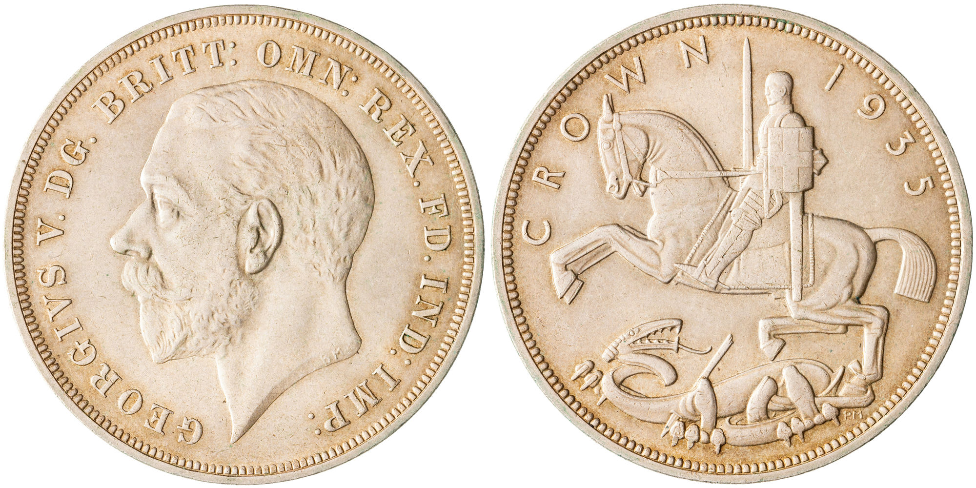 Great Britain, George V, Silver Jubilee, Crown, 1935, aUNC