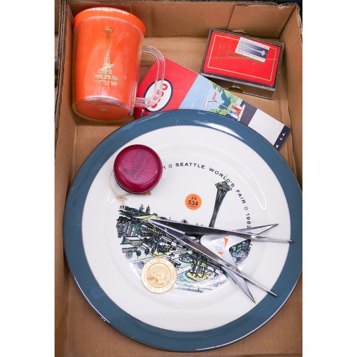 Box Century 21 & Worlds Fair Items Etc