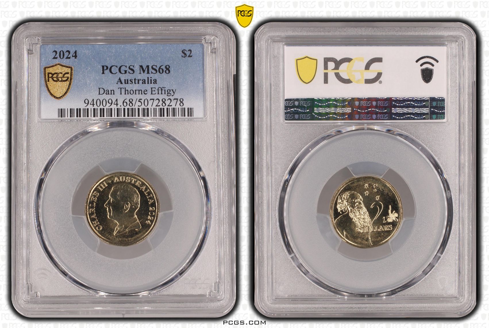 Dan Thorne Effigy , Two Dollar, 2024, PCGS MS68