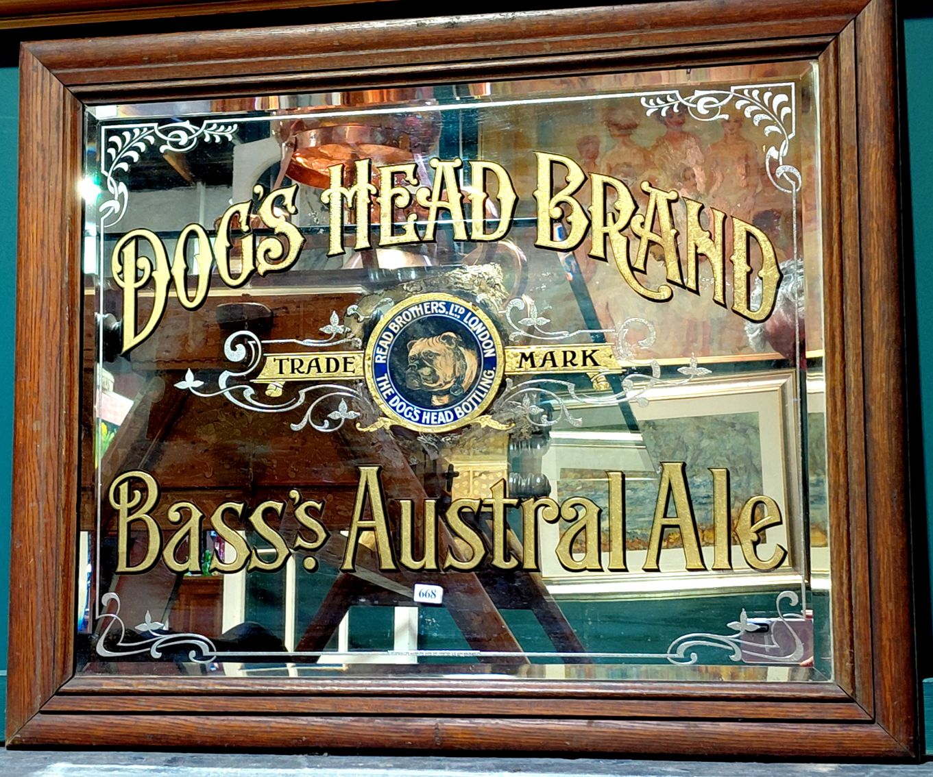 668 · EARLY ENGLISH PUB MIRROR