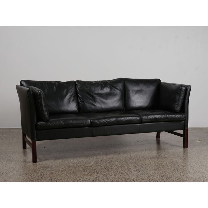 Mogens Hansen - A Danish three-seater leather sofa