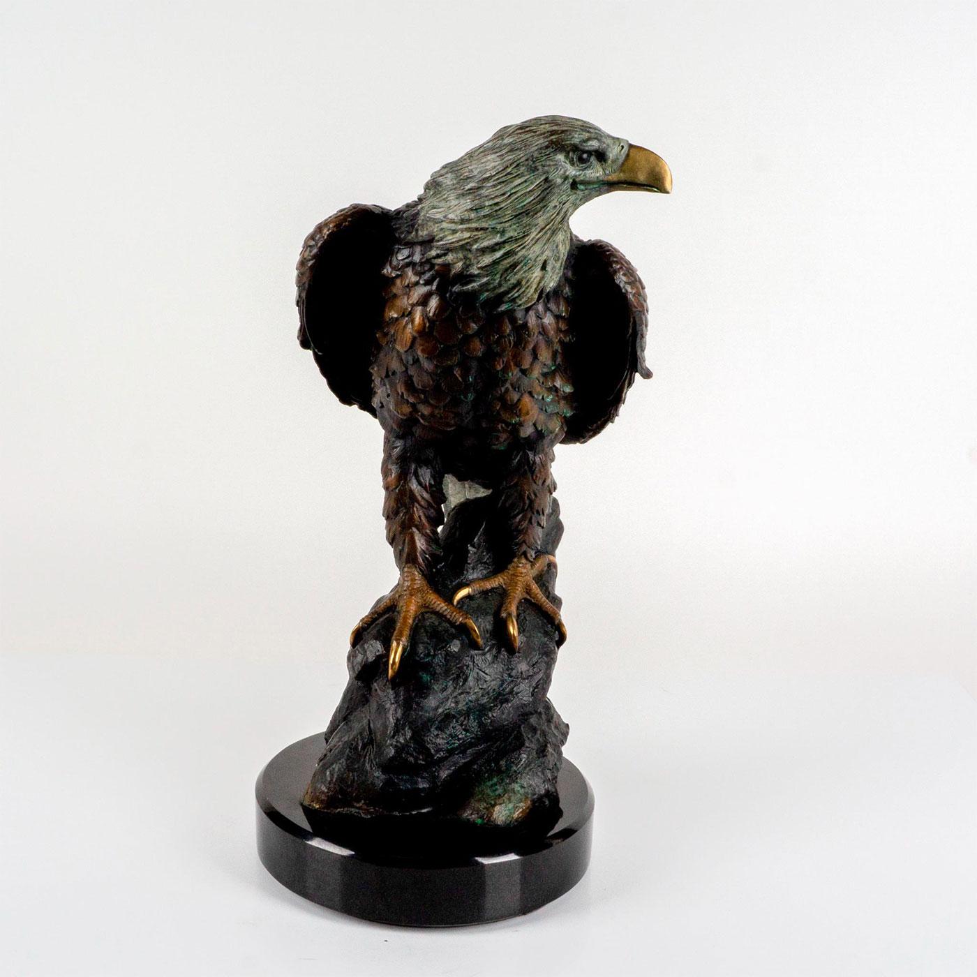 Duane Scott (American, 20th c.) Bronze Sculpture, Bald Eagle | Lion and ...