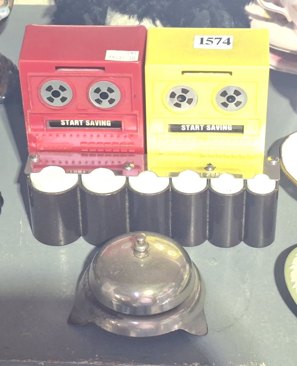 Money Boxes, Bell And Coin Holder