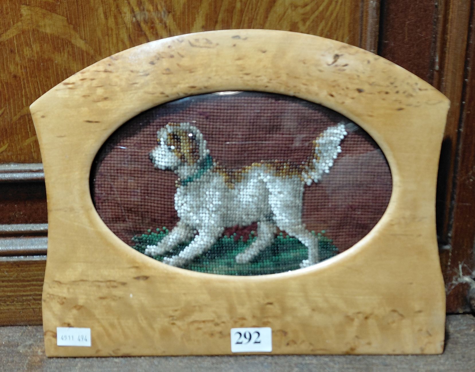 Victorian Beadwick And Frame