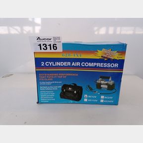 12V 150 PSI DUAL CYLINDER AIR COMPRESSOR INFLATOR PUMP CAR TIRE