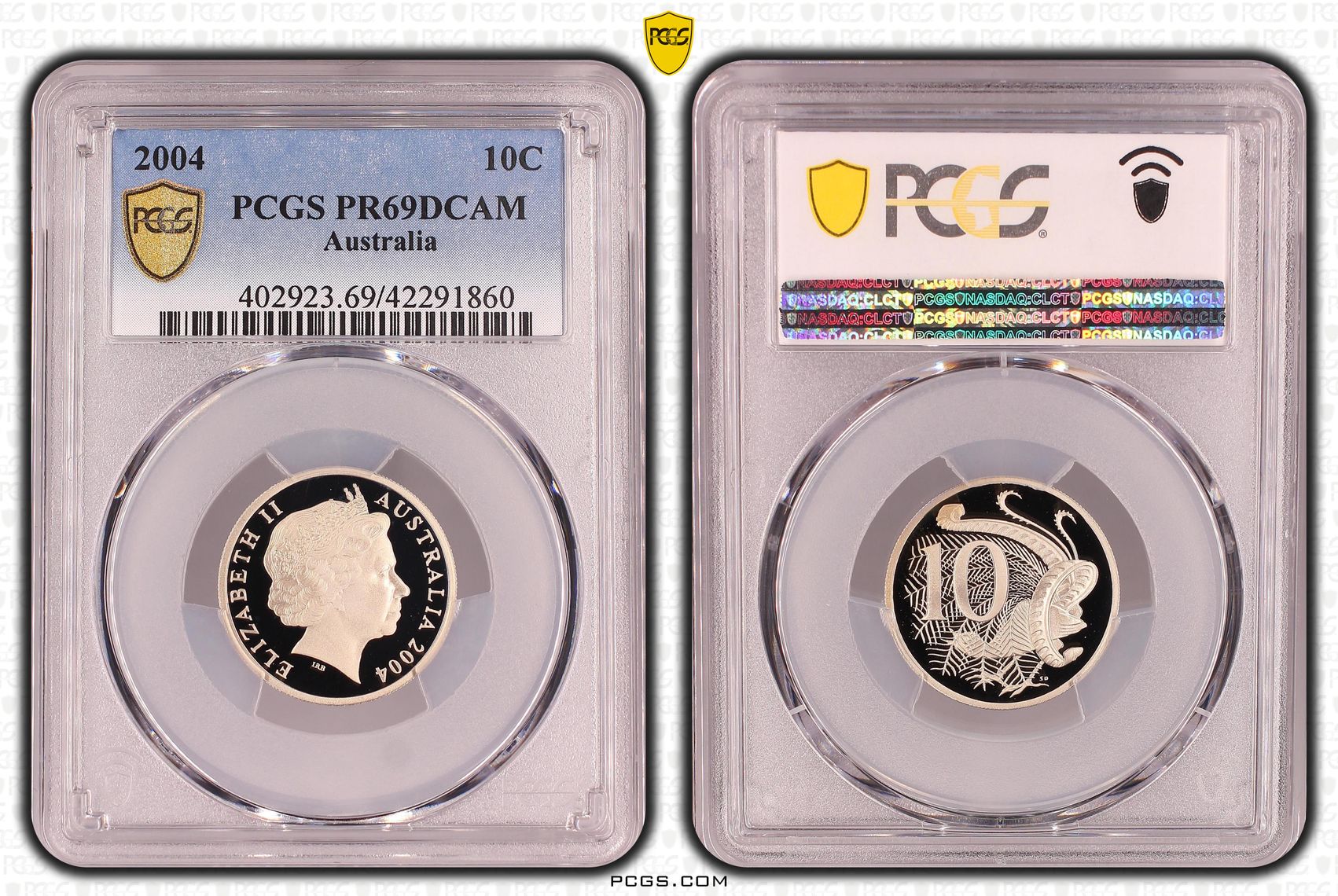 Ten Cent, 2004, Pcgs Pr69dcam