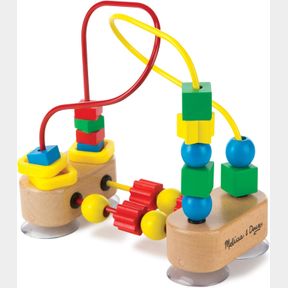 MELISSA & DOUG FIRST BEAD MAZE - WOODEN EDUCATIONAL TOY 10.6 CM X 17.8 CM X 21.8 CM ; 0.6 KG | INFANT MAZE TOY, BEAD MAZE TOYS FOR