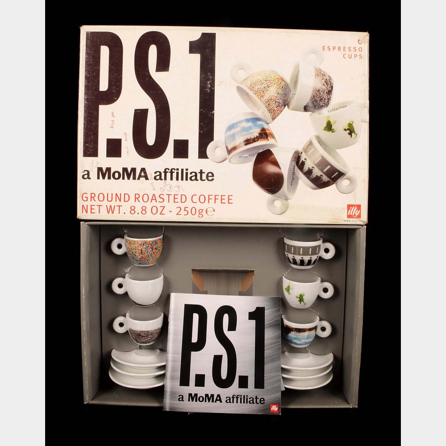 Artists Auctioneers P. a MOMA S. tin lacking affiliate, coffee | 6 Illy Kaplan coffee espresso of espresso cups Edition 1 set, with Russell saucers,