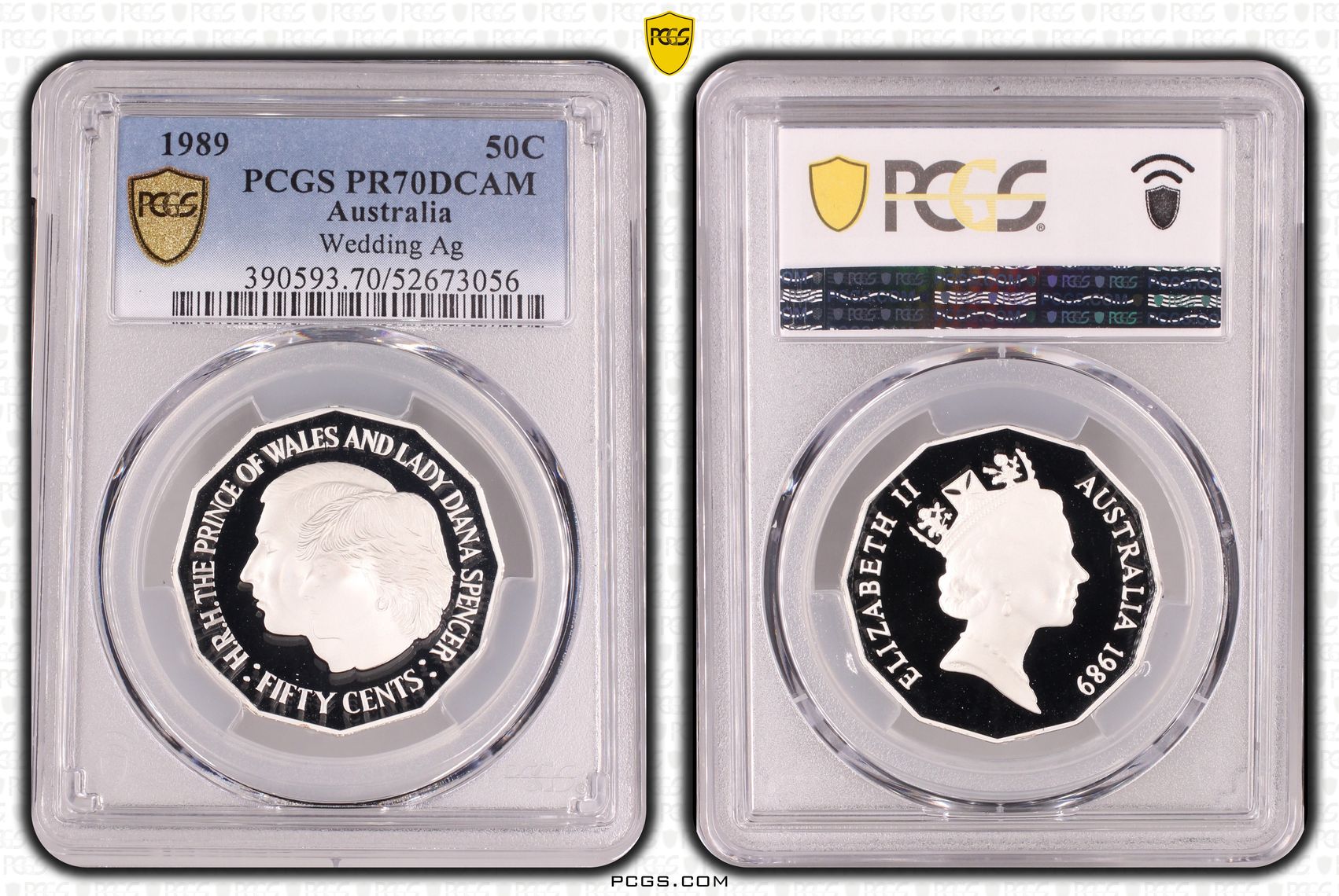 Wedding Silver, Fifty Cent, 1989, PCGS PR70DCAM
