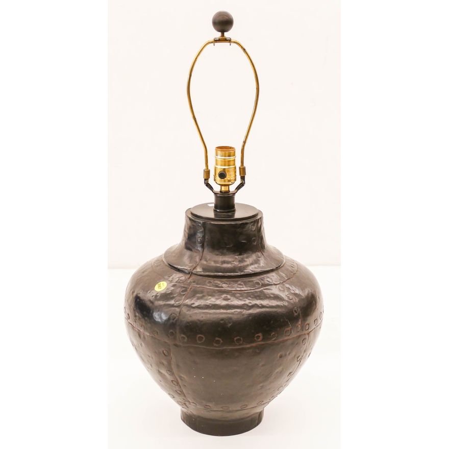 Hammered Metal Table Lamp- 25''