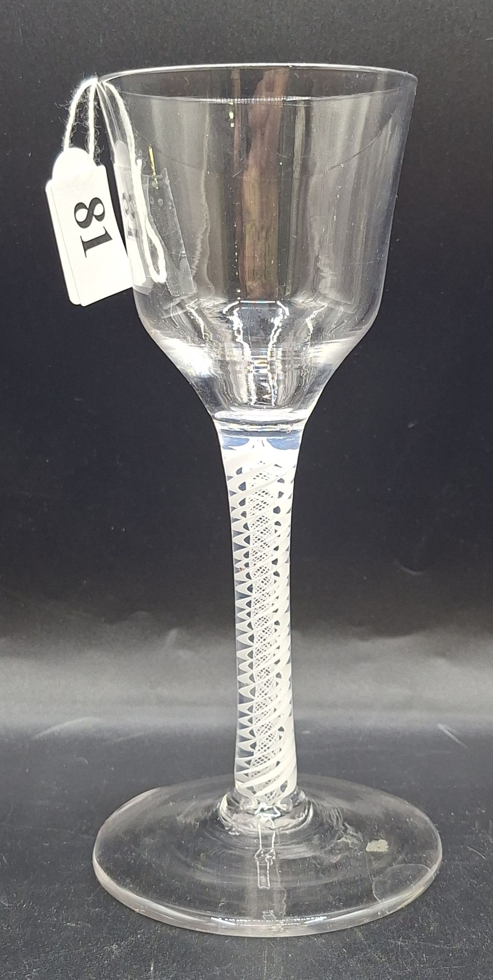 81 · 18TH CENTURY GEORGIAN CORDIAL GLASS
