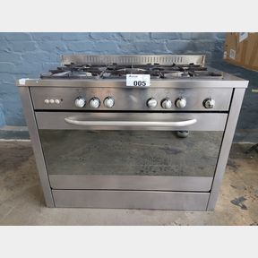GLEMGAS GT 90cm Stainless Steel 5 burner GAS Stove