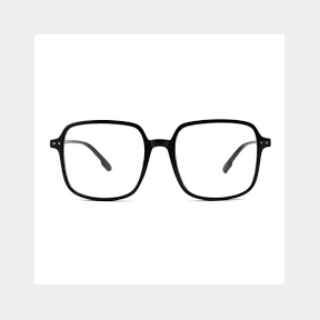 TROO Blue Light Blocking Square Retro Glasses (Computer/Gaming/TV/Phone) - Black | AS 51484/50051 B5 (S1)SB