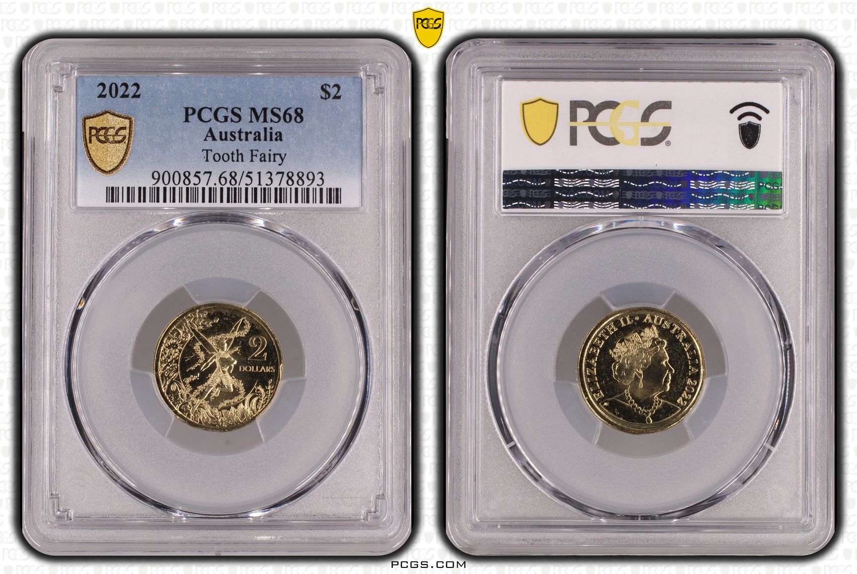 Tooth Fairy, Two Dollar, 2022, PCGS MS68