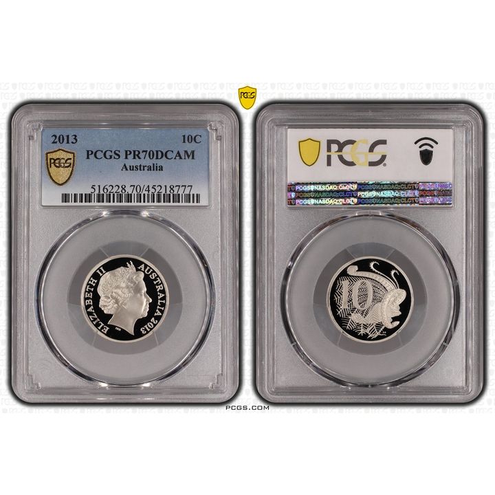 Elizabeth II, Ten Cent, 2013, PCGS PR 70DCAM