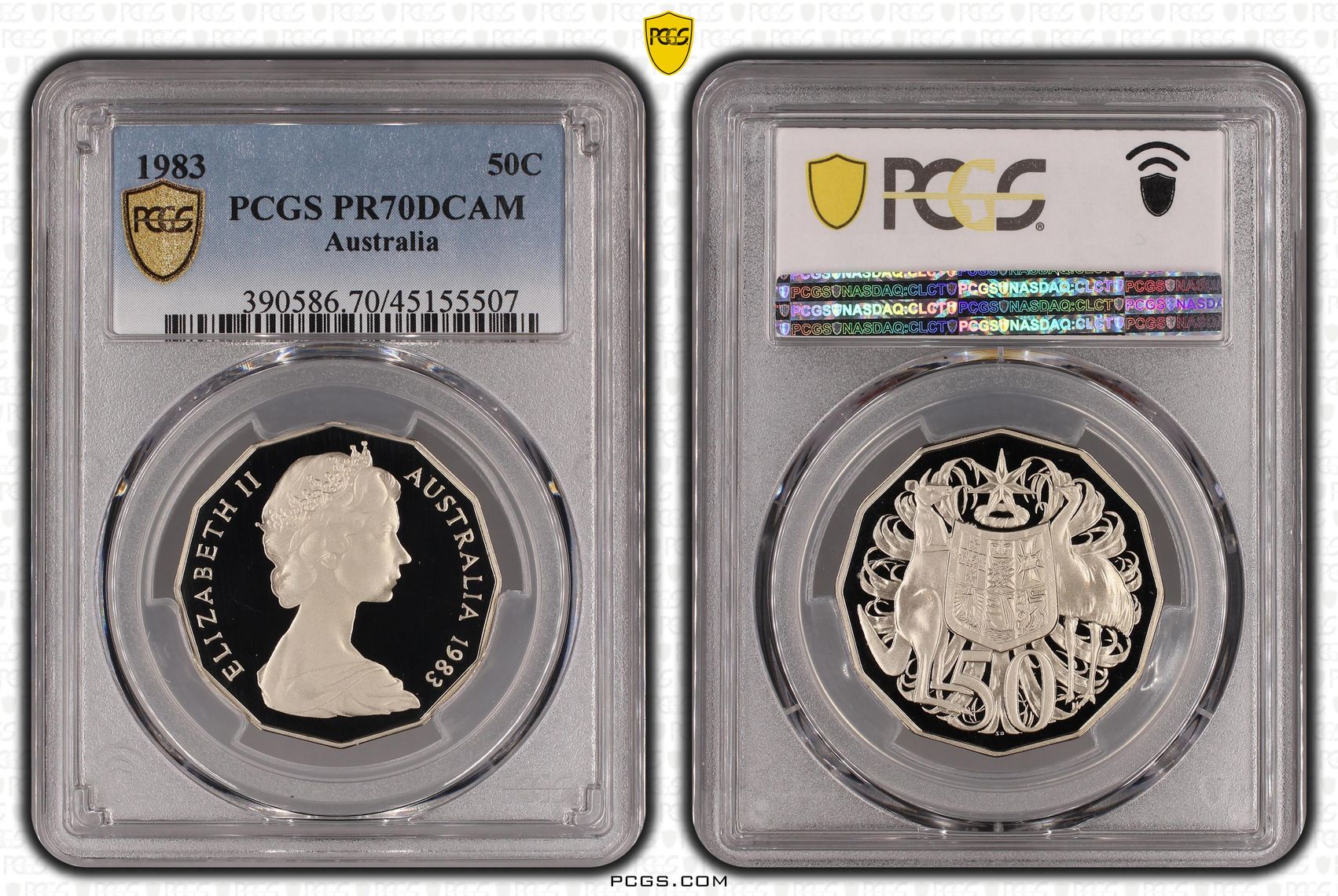 Elizabeth II, Fifty Cent, 1983, PCGS PR 70DCAM