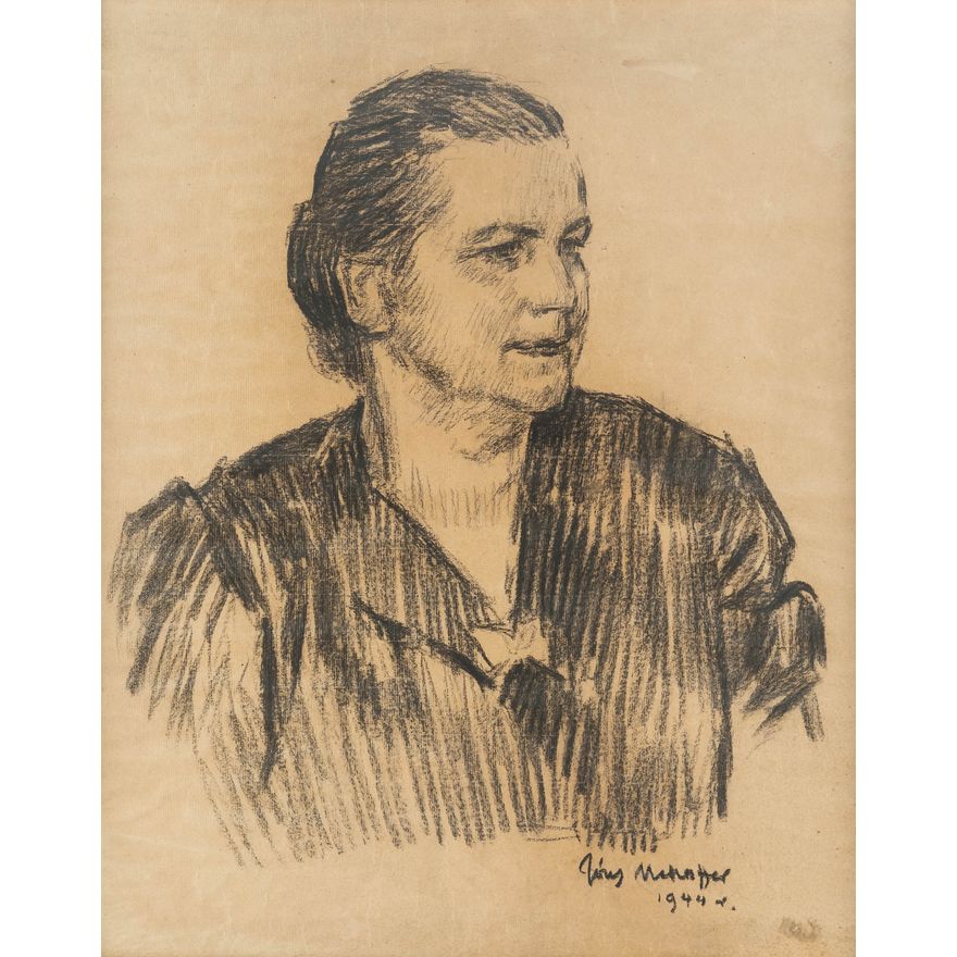 Józef Mehoffer | Portret kobiety (Matka żony), 1944 r.