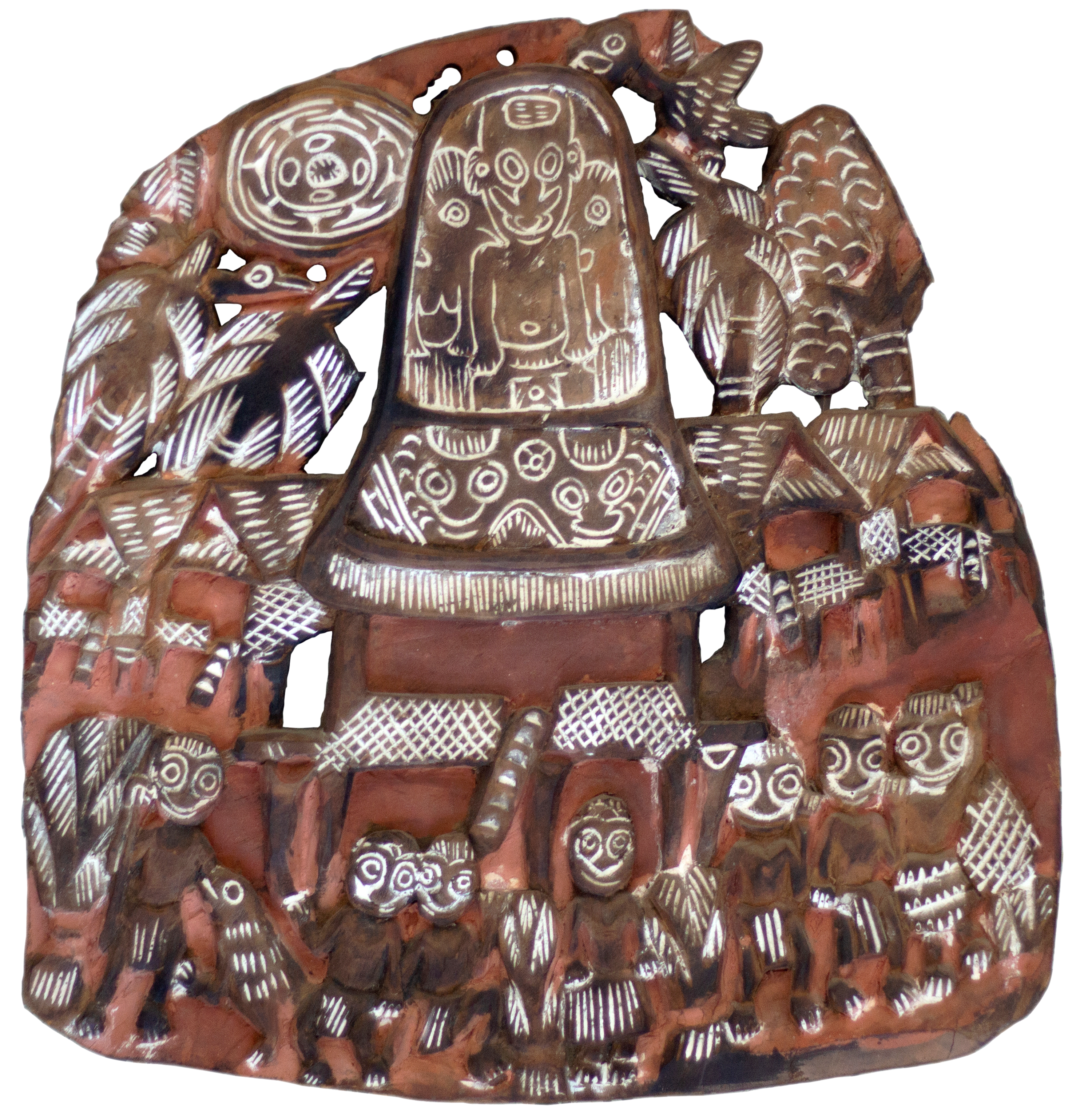 225 · Papua New Guinea, Sepik River Region, Kambot Story Board, 1950s, VGC